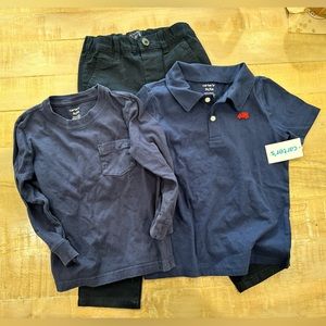 Boys toddler school baby shorts pants polo long sleeve Carters Children’s Place